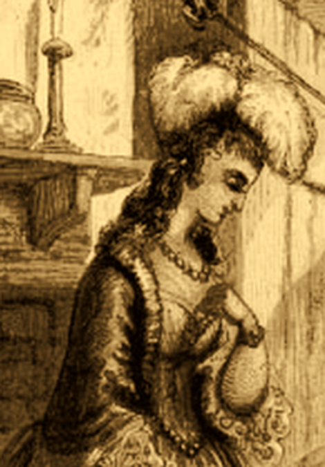 Cinderella, the narrator, in golden light